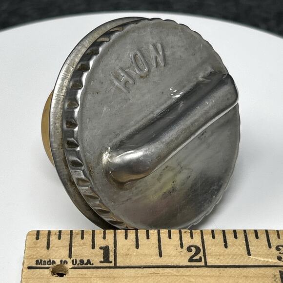 Vintage NDH Gas Cap OEM Fuel Tank Cover Classic Auto Silver - Picture 2 of 10